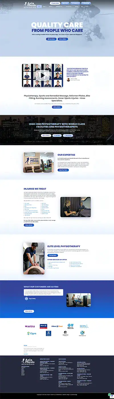 Modern physiotherapy clinic at PracticeEdge offering expert care in Asia.