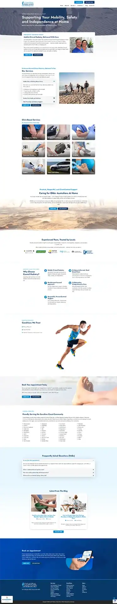 Podiatry services at Coastal Podiatry for foot health and care.