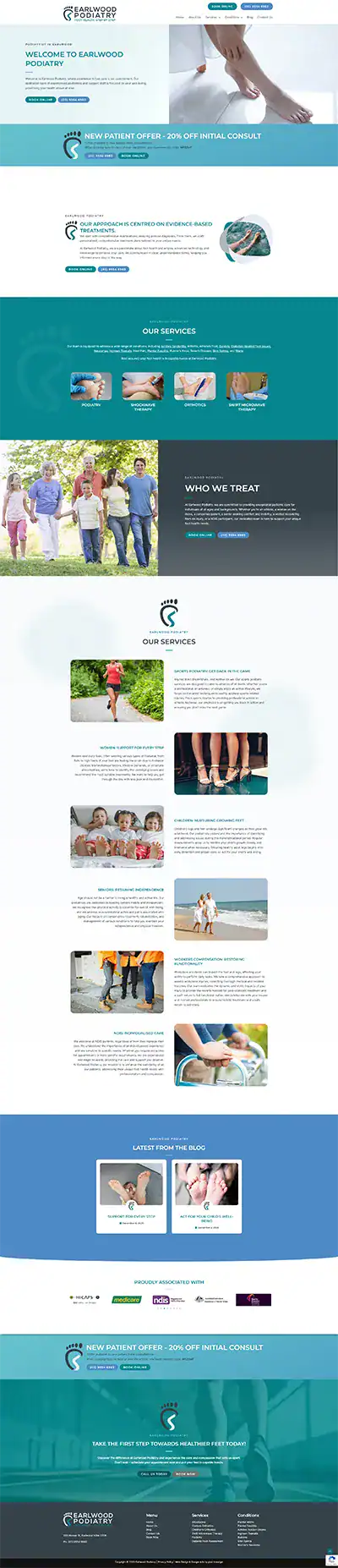 Podiatry clinic in Earlwood offering foot care, orthotics, and injury treatment.