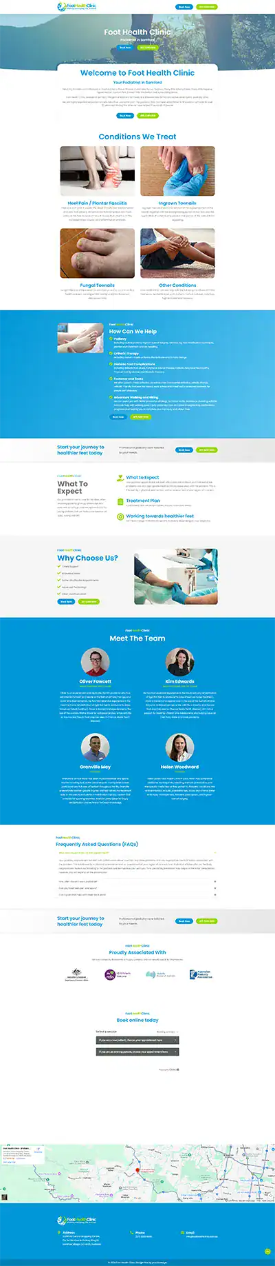 Foot health assessment and treatment at PracticeEdge clinic in Australia.