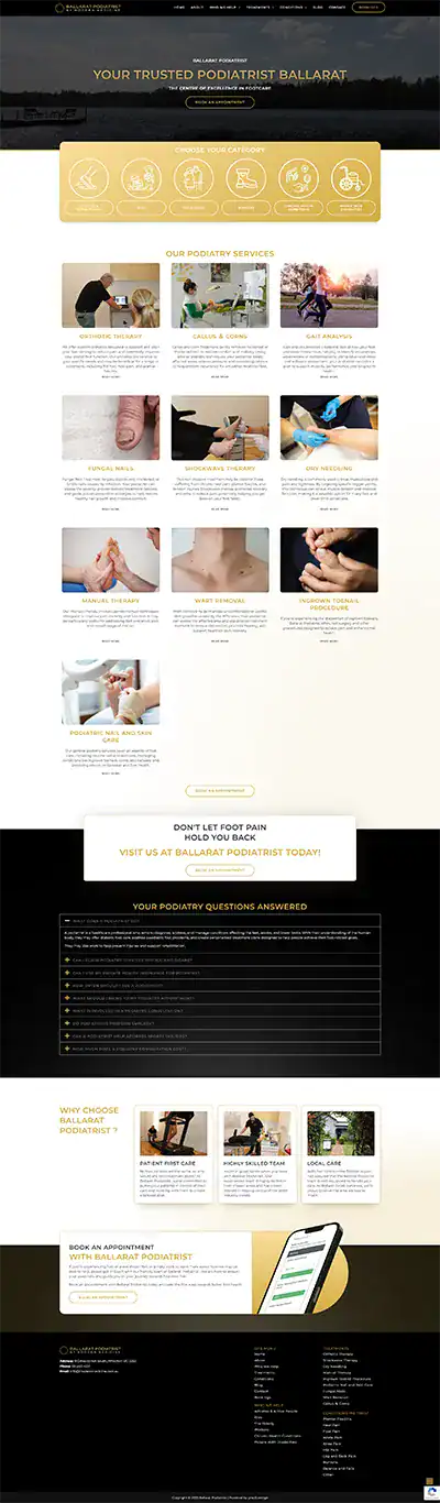 Podiatrist services in Ballarat for foot health and care.