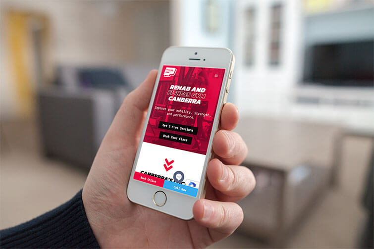 PowerHouse Physio Phone Mockup