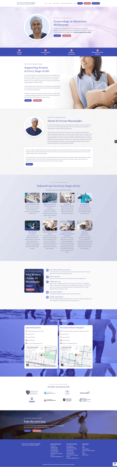 Professional web design services by PracticeEdge for healthcare providers.
