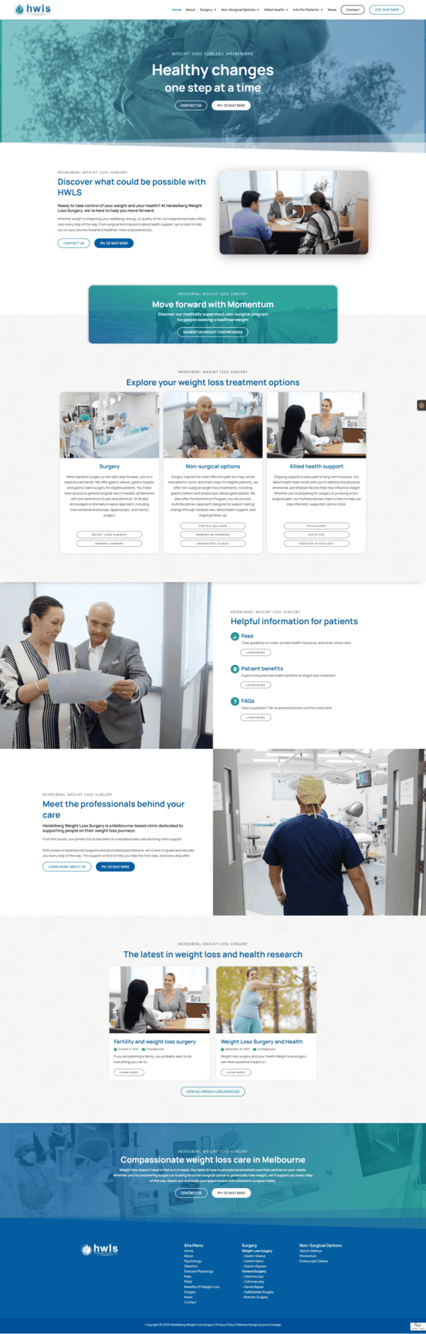 Professional medical website design by PracticeEdge for healthcare providers.